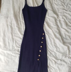 Windsor navy midi bodycon dress